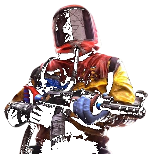 Jugador hazmat en Rust